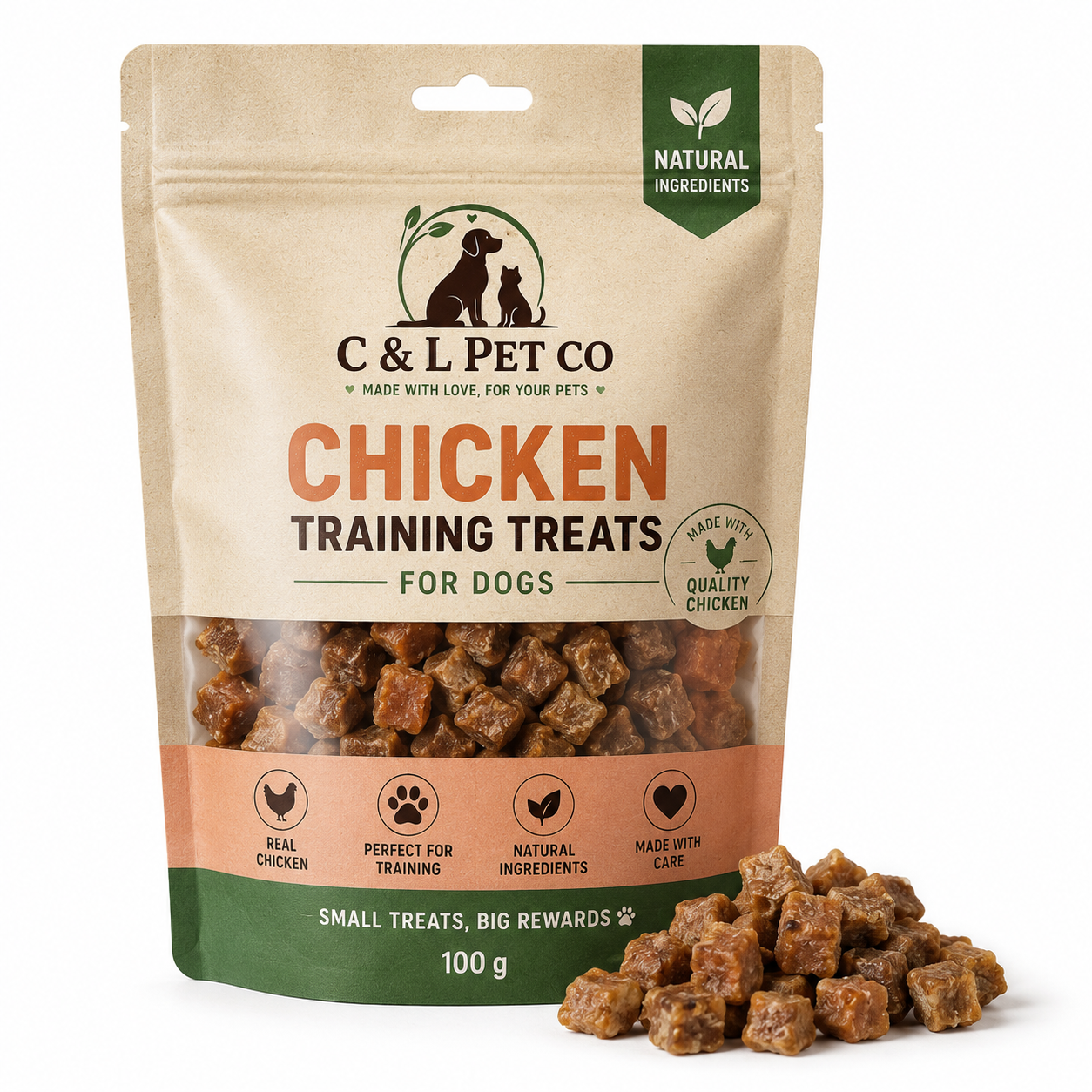 Chicken Training Treats, 100g